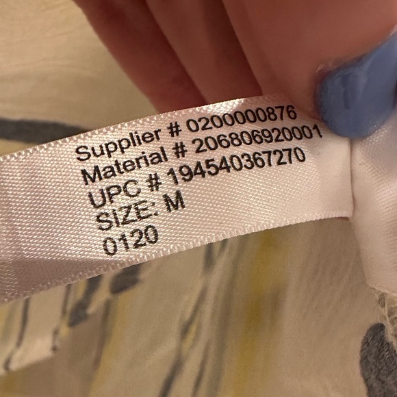 Chaps Women's White Striped Cotton Blouse Size Medium Lightweight Summer - Picture 7 of 7